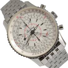 Thumbnail von Breitling Montbrillant Datora Navitimer A21330 chronograph silver dial Full Set