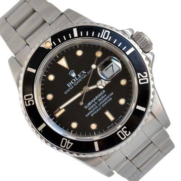 Rolex Submariner Date 168000 Triple Zero of transition Full Set 1987