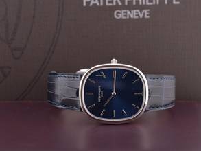 Thumbnail von Patek Philippe Ellipse d'Or Golden Ellipse Platinum Blue New 2009