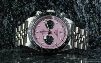 Thumbnail von Tudor Black Bay Chrono Pink Inter Miami 79360N - New LC100 - Fullset 2025
