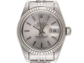 Thumbnail von Rolex Lady-Datejust Ref.69174 open 6/9 1958 Box&Beschreibung Original Vintage Unpoliert Datejust Lady open 6/9 Stahl 18kt Weißgold
