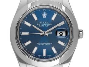 Thumbnail von Rolex Datejust II Ref.116300 2015 Box&Beschreibung sehr gut Vintage Datejust II Stahl