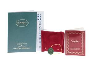 Thumbnail von Cartier Santos Galbée Lady PM kleines Modell Ref.0902 1994 Box&Beschreibung sehr gut Vintage Santos Galbee Lady PM kleines Modell