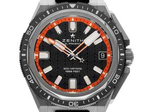 Thumbnail von Zenith Defy El Primero Extreme Diver Ref.95.9600.3620/21.I300 Bj.2026 Full Set Ungetragen Defy Extreme Diver Black El Primero Kautschuk Faltschließe