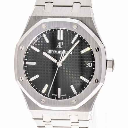  Audemars Piguet Royal Oak Steel 41 Black – 15500ST.OO.1220ST.03 – like NEW – 11/2021 Full Set 