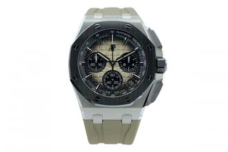 Thumbnail von Audemars Piguet Royal Oak Offshore Chronograph 43MM - Taupe Dial - Additional Strap - 26420SO.OO.A600CA.01 2023