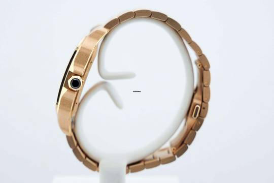 Cartier Santos Large - White Dial - Rose Gold - Additional Blue Leather Strap - Additional Rose Gold Clasp WGSA0031