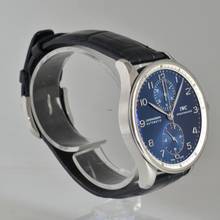 Thumbnail von IWC Portugieser Chronograph Portuguese IW371432 Laureus chronograph blue dial Full Set 2006
