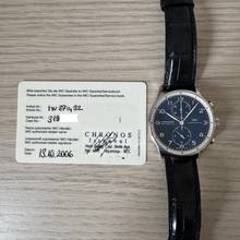 Thumbnail von IWC Portugieser Chronograph Portuguese IW371432 Laureus chronograph blue dial Full Set 2006