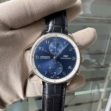 Thumbnail von IWC Portugieser Chronograph Portuguese IW371432 Laureus chronograph blue dial Full Set 2006