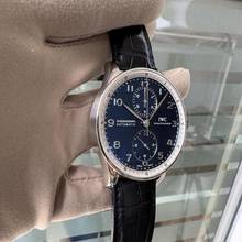 Thumbnail von IWC Portugieser Chronograph Portuguese IW371432 Laureus chronograph blue dial Full Set 2006
