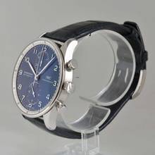 Thumbnail von IWC Portugieser Chronograph Portuguese IW371432 Laureus chronograph blue dial Full Set 2006