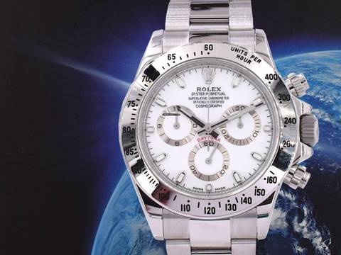 Rolex Daytona Cosmograph Daytona 116520 White Dial Chromalight
