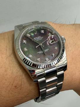 Rolex Datejust 36 Original Mother Of Pearl Diamond Dial