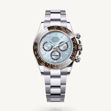 Rolex Daytona Platin Ice Blue Baguette - New - Fullset 2024