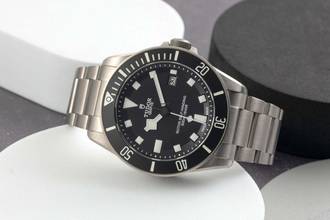 Thumbnail von Tudor Pelagos Black Dial Titan Automatik Herrenuhr Ref. 25500TN Papiere 2014
