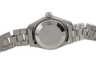 Thumbnail von Rolex Oyster Perpetual Lady Date Stahl / Weissold Automatik Damenuhr Ref. 6517 Klassiker