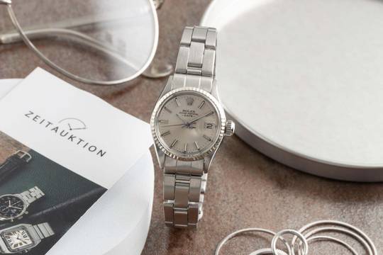 Rolex Oyster Perpetual Lady Date Çelik / Beyaz Altın Otomatik Kadın Saat Ref. 6517 Klasik