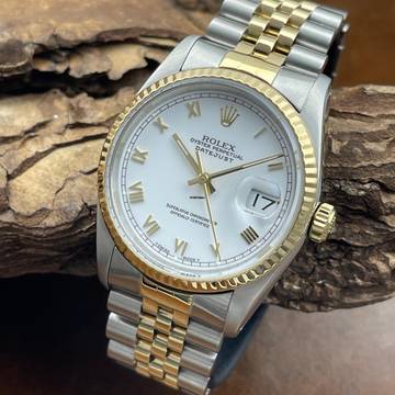 Rolex Datejust 36 Datejust 36 weißes Roman Blatt - Ref. 16233