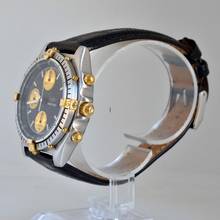 Thumbnail von Breitling Chronomat 81950 chronograph black dial steel Full Set