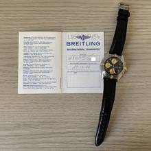 Thumbnail von Breitling Chronomat 81950 chronograph black dial steel Full Set