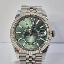 Thumbnail von Rolex Sky-Dweller Ouro Branco & Aço Mint Green Dial Dial 42mm Completo