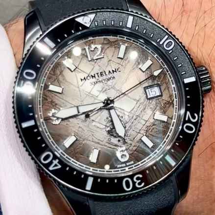  Montblanc Iced Sea Automatic Date 0 Oxygen NEW FULL SET 