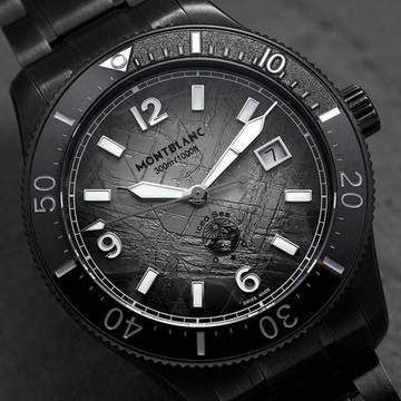Montblanc Iced Sea Automatic Date 0 Oxygen NEW FULL SET
