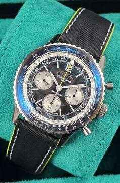 Breitling Navitimer 1 B01 Chronograph 43mm EB01381A1B1X1 Aston Martin Aramco Formula Unworn New Condition 5-2026 Limited Edition