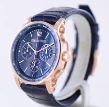 Thumbnail von Audemars Piguet Code 11.59 Chronograph Violet Dial 18K Roségold Automatic Glasboden B+P