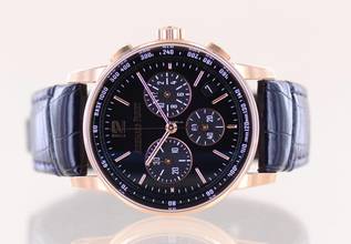 Thumbnail von Audemars Piguet Code 11.59 Chronograph Violet Dial 18K Roségold Automatic Glasboden B+P
