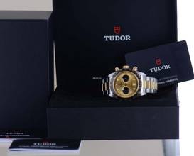 Thumbnail von Tudor Black Bay Chrono Stahl Gold Top Heritage Golden Dial B+P