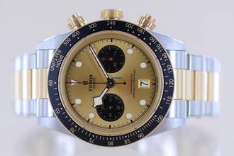 Thumbnail von Tudor Black Bay Chrono Stahl Gold Top Heritage Golden Dial B+P