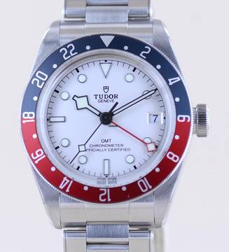 Tudor Black Bay GMT RB white Dial Top Heritage Pepsi 2023 B+P Diver Stahlband