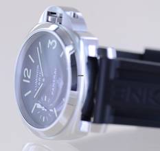 Thumbnail von Officine Paneral Luminor Marina Base Logo Steel 44mm schwarz Faltschließe B+P