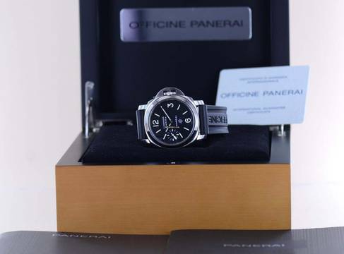 Officine Paneral Luminor Marina Base Logo Steel 44mm schwarz Faltschließe B+P