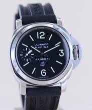 Thumbnail von Officine Paneral Luminor Marina Base Logo Steel 44mm schwarz Faltschließe B+P