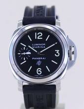Thumbnail von Officine Paneral Luminor Marina Base Logo Steel 44mm schwarz Faltschließe B+P