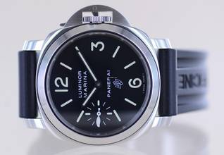 Thumbnail von Officine Paneral Luminor Marina Base Logo Steel 44mm schwarz Faltschließe B+P
