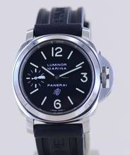 Thumbnail von Officine Paneral Luminor Marina Base Logo Steel 44mm schwarz Faltschließe B+P