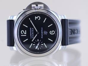 Thumbnail von Officine Paneral Luminor Marina Base Logo Steel 44mm schwarz Faltschließe B+P