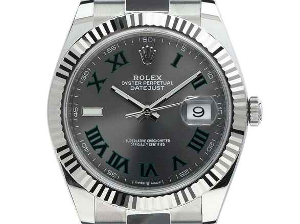  Rolex Datejust 36 Wimbledon Ref.126234 Bj.2025 Full Set Ungetragen Datejust Wimbledon Stahl 18kt Weißgold 