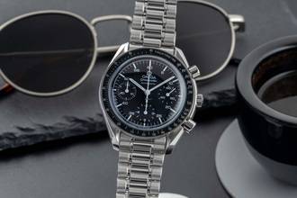 Thumbnail von Omega Speedmaster Reduced Chronograph Stahl Automatik Ref. 3510.50.00 Klassiker