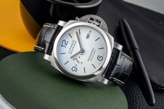 Thumbnail von Panerai Luminor Marina Automatic Stahl Automatik Herrenuhr Ref. PAM01314 Box & Papiere