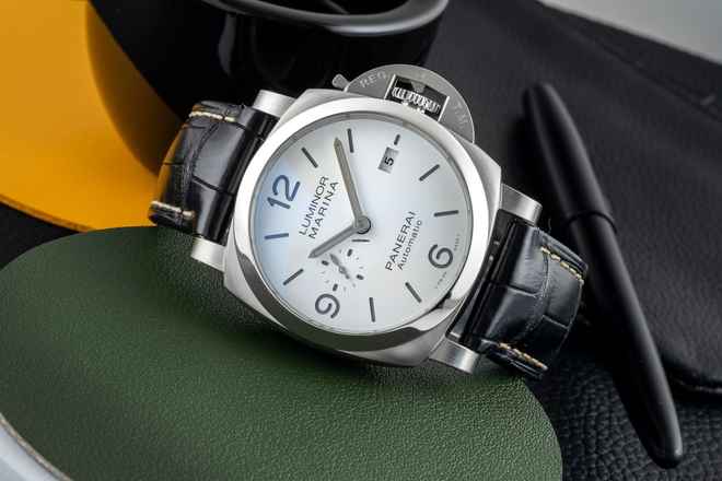  Panerai Luminor Marina Automatic Stahl Automatik Herrenuhr Ref. PAM01314 Box & Papiere 