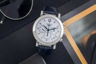 Thumbnail von Longines Clous de Paris Chronograph Stahl Automatik Herrenuhr Ref. L2.704.4 B&P