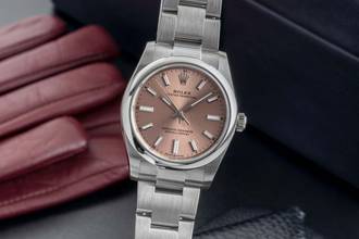 Thumbnail von Rolex Oyster Perpetual 34 Pink Automatik Edelstahl Ref. 124200 B&P 2020 LC 100