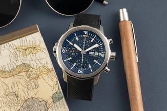 Thumbnail von IWC Aquatimer Chronograph Cousteau Chronograph Stahl Automatik Herren Ref. IW376805 B&P