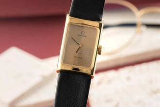 Thumbnail von Omega De Ville Messing vergoldet Handaufzug Damenuhr Ref. 511.0458 Vintage