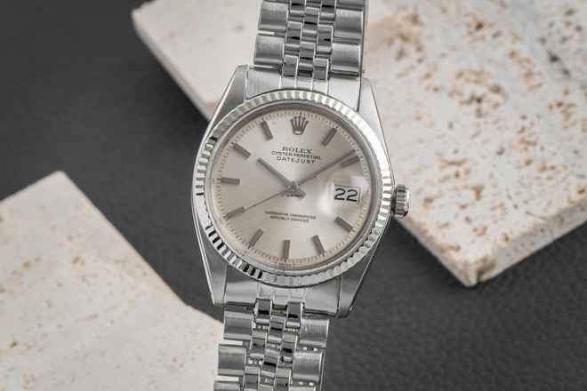  Rolex Datejust 36 Stahl / Weissgold Automatik Herrenuhr Ref. 1601 Vintage 